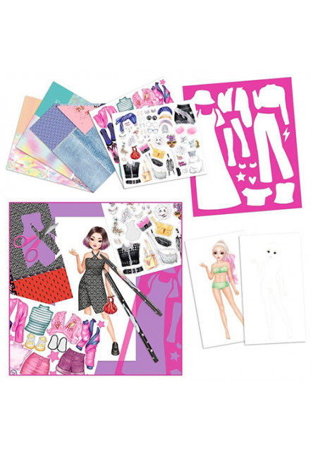 Omalovánka |Design Studio - June, v deskách, se samolepkami