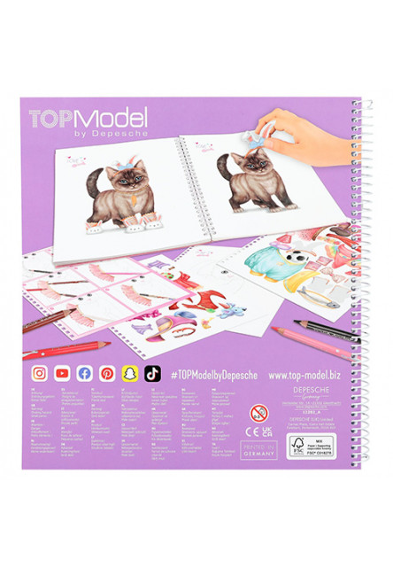 Omalovánka | Create Your Kitty, Se samolepkami