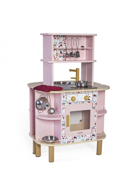 Dětská dřevěná kuchyňka Twist oboustranná s pračkou