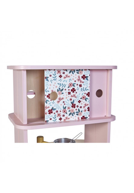 Dětská dřevěná kuchyňka Twist oboustranná s pračkou