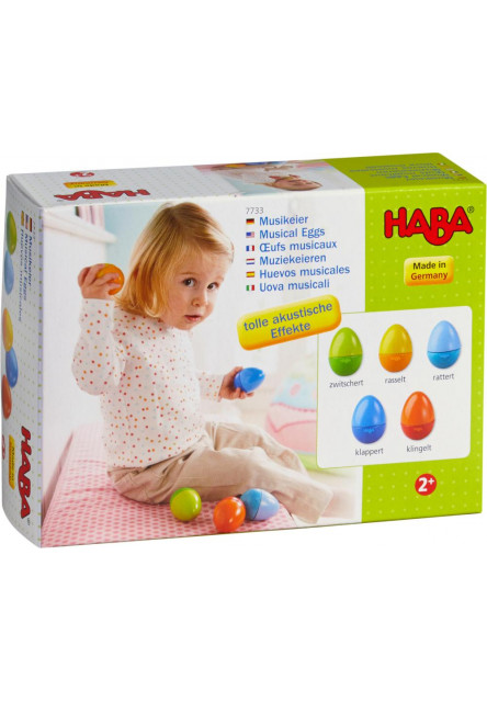 Dřevěná hudební hračka Vajíčka
