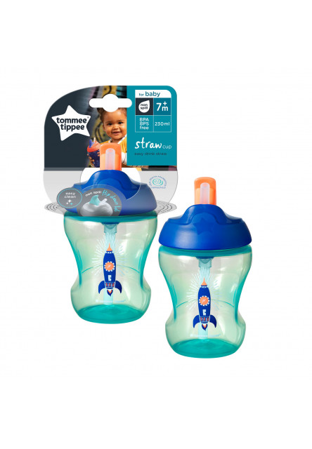 Netekoucí hrnek s brčkem Explora Easy Drink 230ml 7m+
