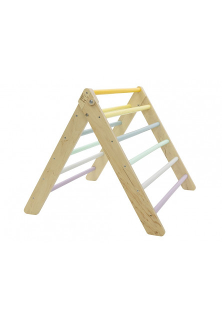 Montessori Piklerovej trojuholník light + doska 2v1 Variant: natur okraje, modré dosky