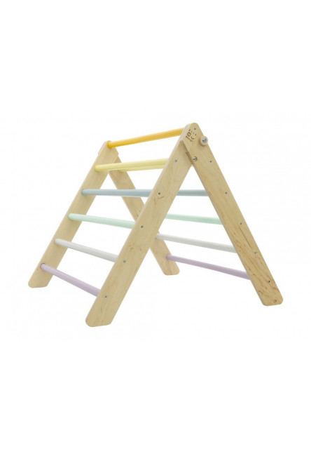 Montessori Piklerovej trojuholník light + doska 2v1 Variant: natur okraje, modré dosky
