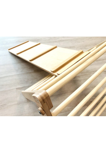 Montessori Piklerovej trojuholník light + doska 2v1 Variant: natur okraje, modré dosky