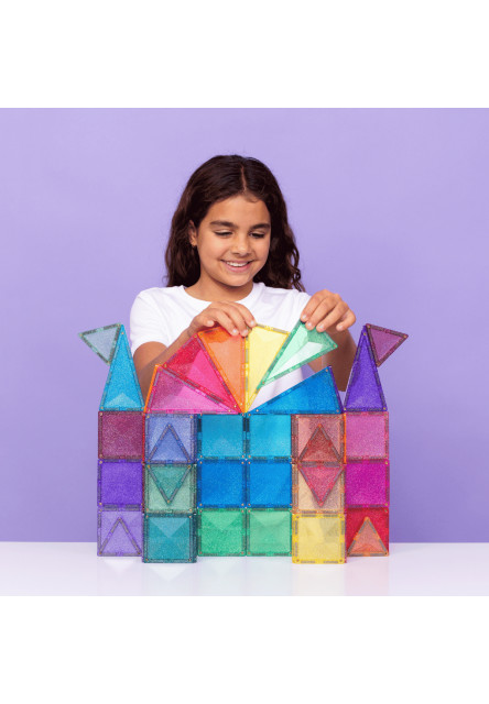 Magnetická stavebnica - Glitter Castle Pack 48 ks