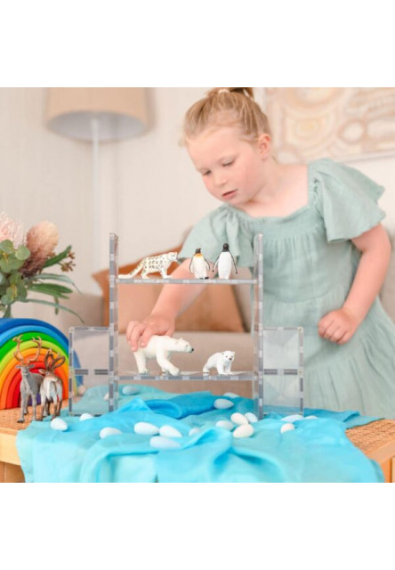 Magnetická stavebnice - Clear Rectangle Pack 12 ks