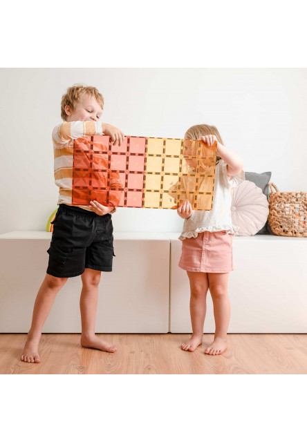 Magnetická stavebnice - Pastel Lemon & Peach Base Plate 2 ks