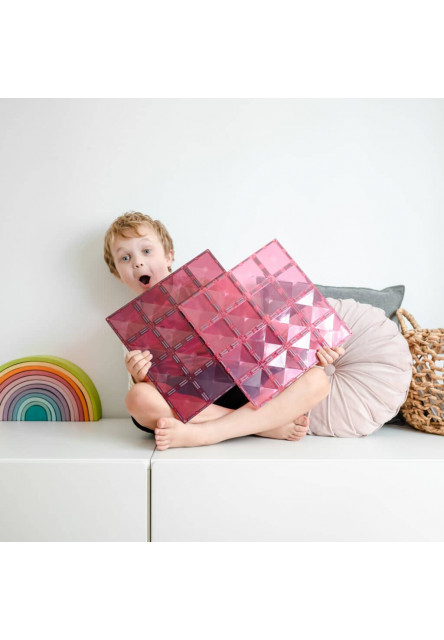Magnetická stavebnice - Pastel Pink & Berry Base Plate 2 ks