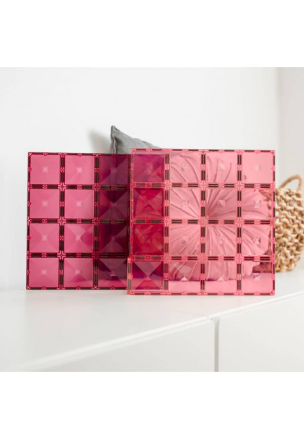 Magnetická stavebnice - Pastel Pink & Berry Base Plate 2 ks