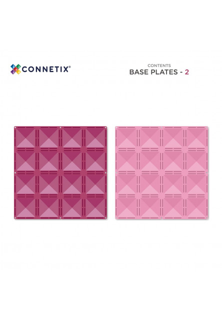 Magnetická stavebnice - Pastel Pink & Berry Base Plate 2 ks