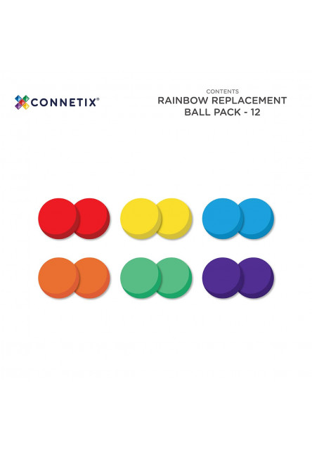 Magnetická stavebnice - Rainbow Ball Pack 12 ks