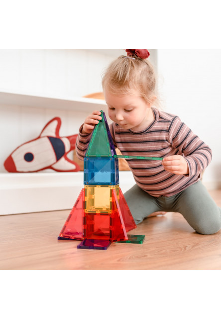 Magnetická stavebnice - Rainbow Starter Pack 62 ks