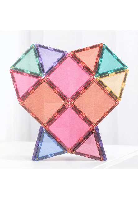 Magnetická stavebnice - Glitter Castle Pack 48 ks