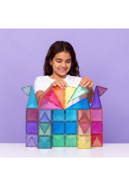 Magnetická stavebnice - Glitter Castle Pack 48 ks