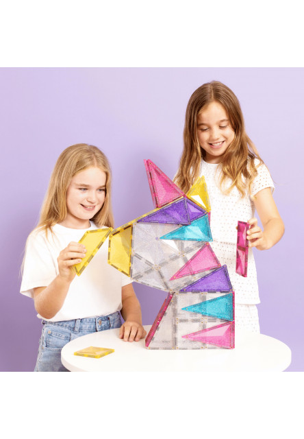 Magnetická stavebnice - Glitter Unicorn Pack 56 ks