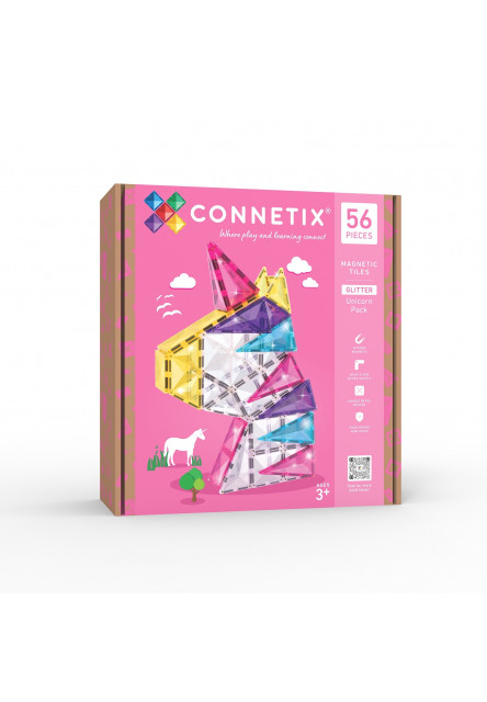 Magnetická stavebnice - Glitter Unicorn Pack 56 ks