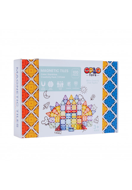Magnetická stavebnice - Starshine 100 KS  Oplo Toys