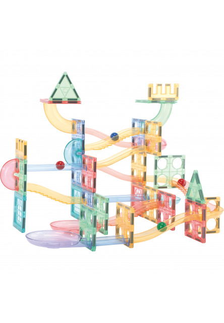 Magnetická stavebnice - Kuličková dráha Macaron 108 KS