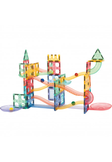 Magnetická stavebnice - Kuličková dráha Macaron 108 KS