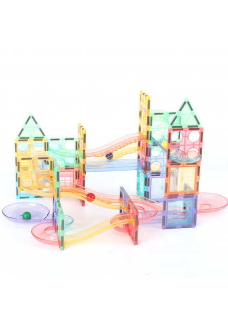 Magnetická stavebnice - Kuličková dráha Macaron 108 KS