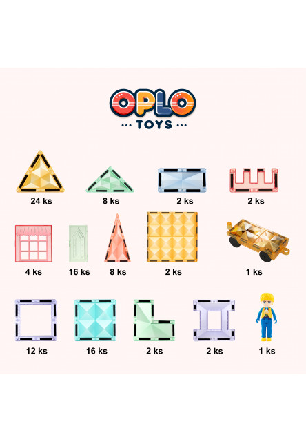 Magnetická stavebnice - Starshine 100 KS 