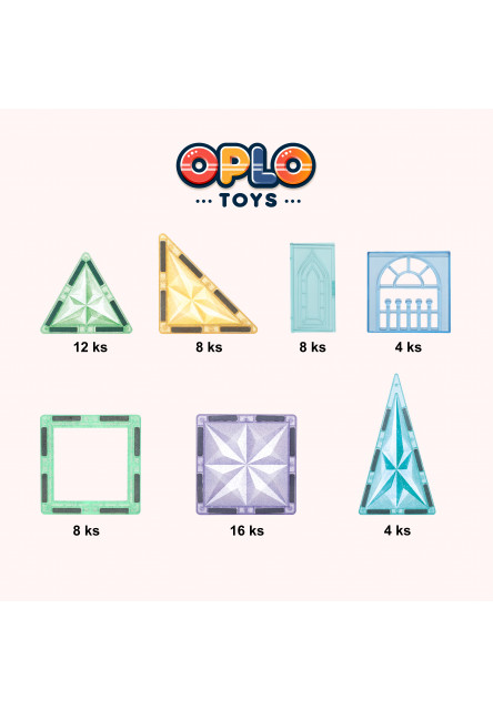 Magnetická stavebnice - Starshine Frozen 60 KS 