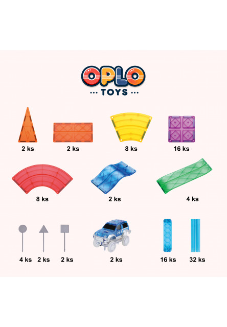 Magnetická závodní dráha - Rainbow 100 KS