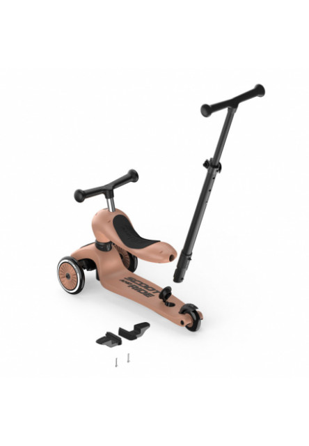 Odrážadlo kolobežka 2v1 Highwaykick 1 Push and Go mocha