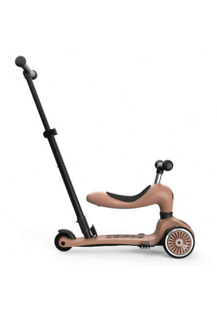 Odrážadlo kolobežka 2v1 Highwaykick 1 Push and Go mocha