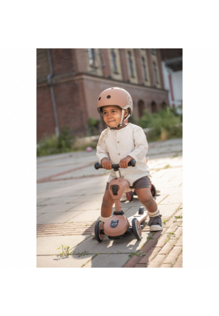 Odrážadlo kolobežka 2v1 Highwaykick 1 Push and Go mocha