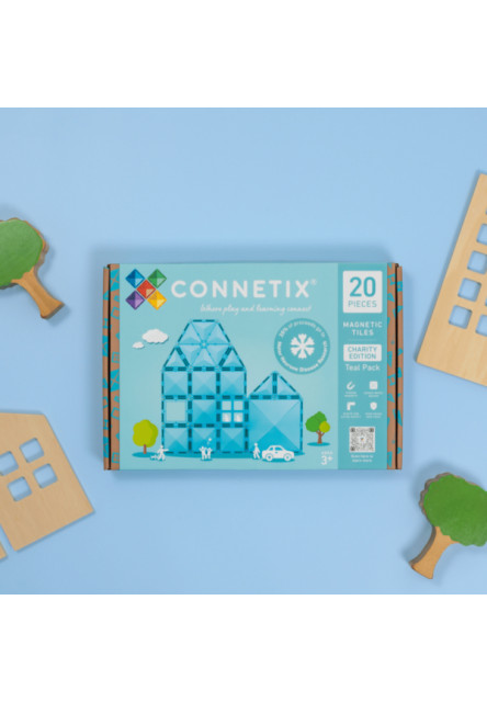 Magnetická stavebnice - Charity Pack Teal 20 ks