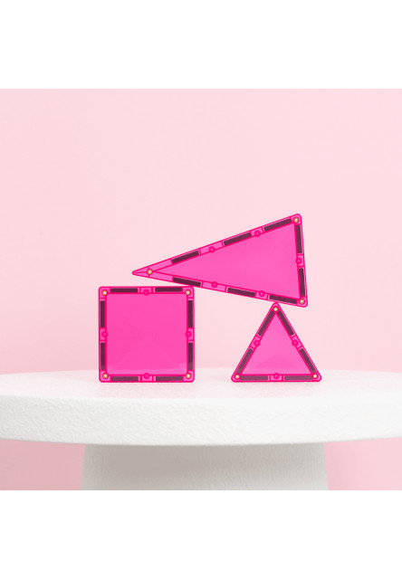 Magnetická stavebnice - Charity Pack Pink 20 ks