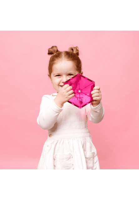 Magnetická stavebnice - Charity Pack Pink 20 ks