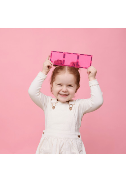 Magnetická stavebnice - Charity Pack Pink 20 ks