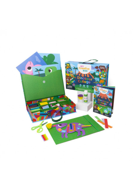Dinosaur Collage Sensory Activity Box