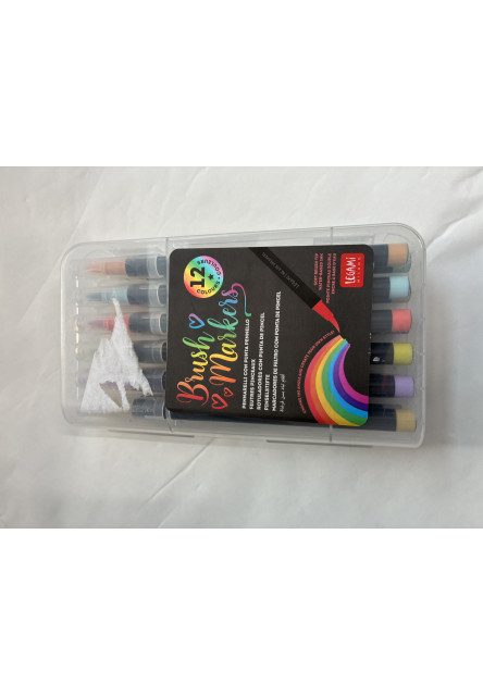 Súprava fixiek Legami Brush Markers Legami Set Of 12 Brush Markers - Brush Markers - Bright Colours