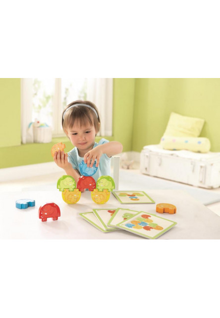 Dřevěná hra na rozvoj motoriky Slony