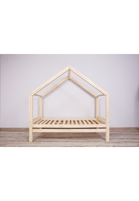 Domčeková posteľ DOMINANT Premium s voliteľnou zábranou šuplík, nožičky: s nožičkami a s šuplíkem, Zábrany: zadná, rozmer lôžka: 70 x 140 cm