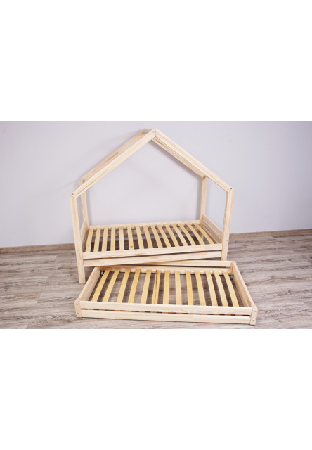 Domčeková posteľ DOMINANT Premium s voliteľnou zábranou šuplík, nožičky: s nožičkami a s šuplíkem, Zábrany: žiadne, rozmer lôžka: 80 x 190 cm