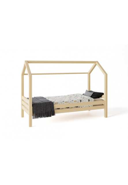 Domčeková posteľ Premium so šuflíkom šuplík, nožičky: s nožičkami a so šuplíkom, Zábrany: predná, rozmer lôžka: 140 x 200 cm