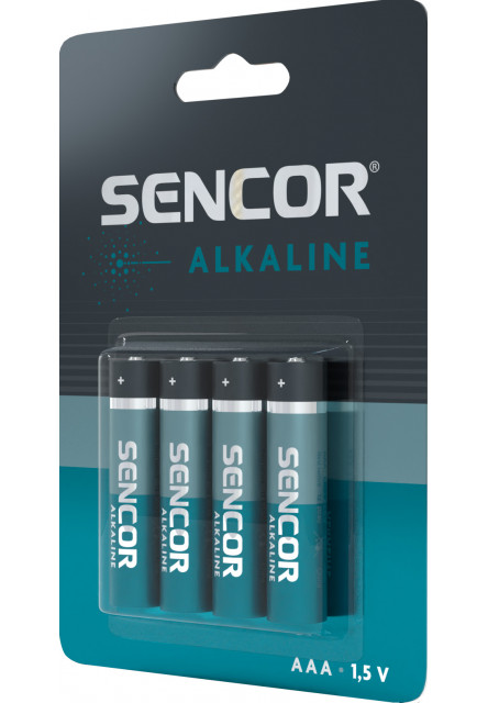 Alkalické baterie AAA 4 ks