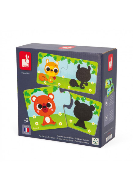 Duonimo Puzzle Nájdi tiene zvieratká 24 ks