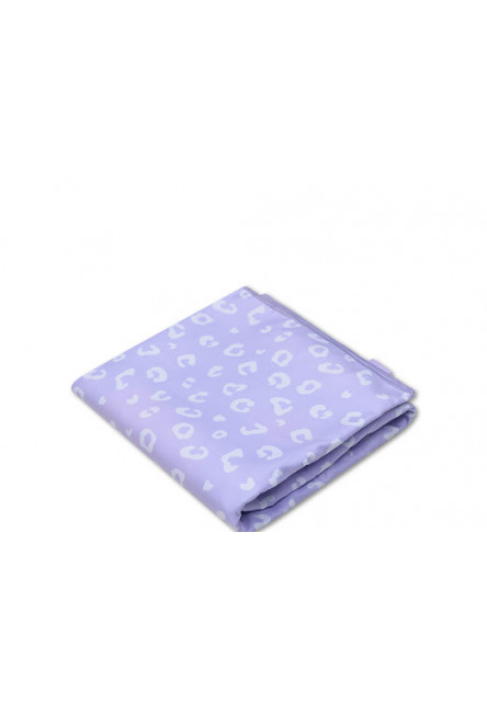 Plážový ručník z mikrovlákna 135 x 65 Leopard fialový