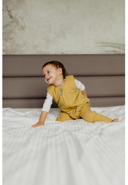 Celoroční spací pytel s nohavicemi Sleepee Melange Grey/Beige XS