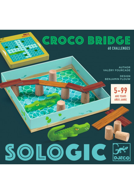 SOLOGIC: Most nad krokodílmi (Hlavolam so 60 výzvami) DJECO