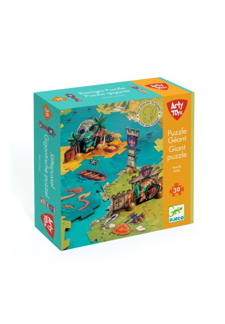 Obrovské puzzle: bitka (30 ks) DJECO