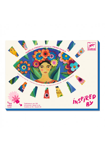 Inspired by Frida Kahlo: Coyoacán, 3D obrázky DJECO