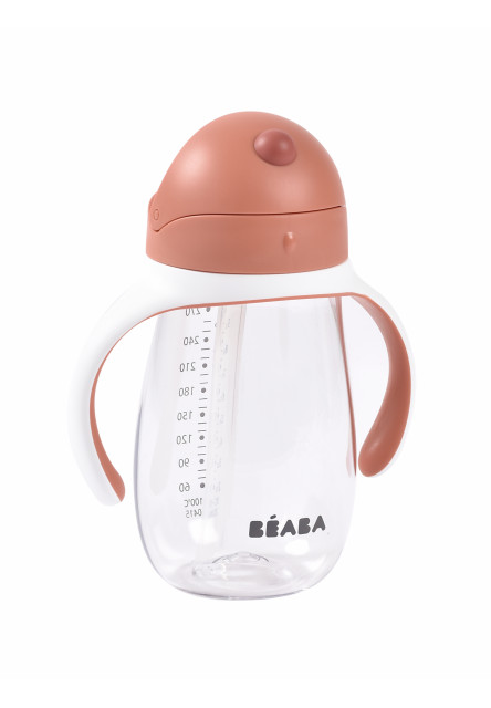 Hrnek s brčkem 300ml Terracotta
