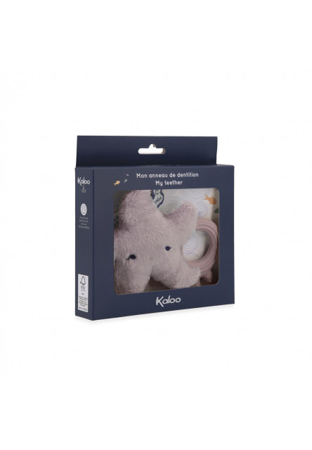 Kaloo Petit Calme Prírodné kaučukové hryzátko Hviezdica 11 cm
